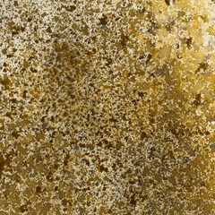 Yellow watercolor and ink paper textures on white background. Chaotic stylish abstract organic design.