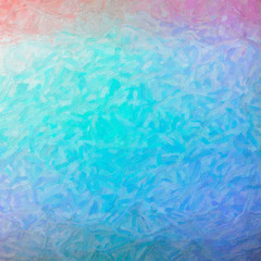 Abstract illustration of Square blue green white and red Impasto with color variations background, digitally generated.