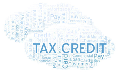 Tax Credit word cloud.