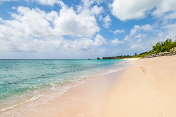 An Idyllic Beach on the Island of Bermuda