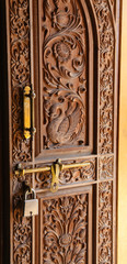 old wooden door