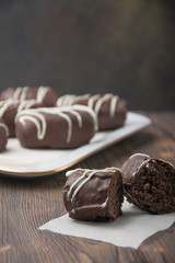 silk chocolate on the cake