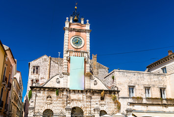 Town Guard house with clock tower in Zadar, Croatia