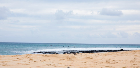 beautiful ocean beach,  Fuerteventura, Canary Islands

