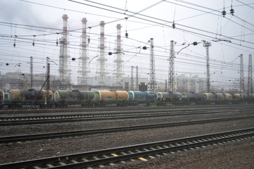 railway, freight trains, rails.