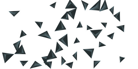 Triangular background. Abstract composition of 3d triangles. © niko180180