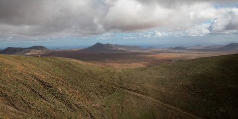 Panorama landscape of Fuerteventura, Canary Islands
