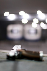 Artistic bokeh effect on the shooting range