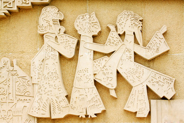 China shadow puppetry figure sculpture