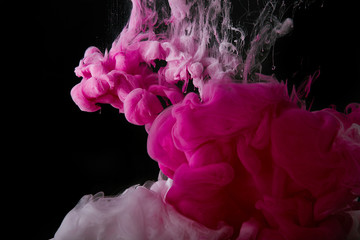abstract background with pink splash of paint