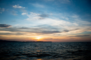 sunrises early morning on the island