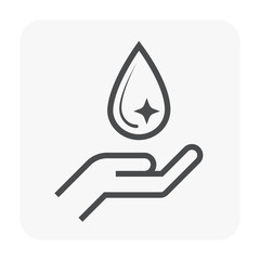 water hand icon