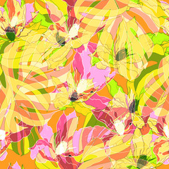 Beautiful seamless floral pattern background. 