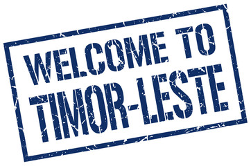 welcome to Timor-Leste stamp