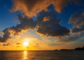  Sunset sky above the sea