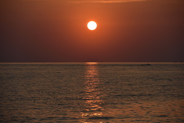 sunset at the sea