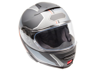 Modular Motorcycle touring Helmet isolated on white background