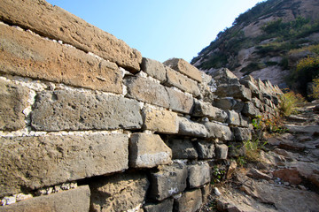 shabby Great Wall in China