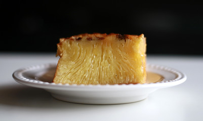 Bika Ambon. Indonesian honeycomb cake. Popular cake from Medan, North Sumatra, Indonesia. 