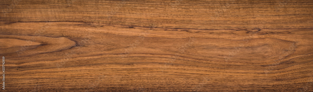 Sticker super long walnut planks texture background.walnut wood texture. - Stickers