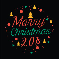 Merry christmas concept