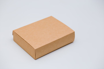 packaging box concept on white background