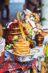 Pancake Week with pancakes on the table