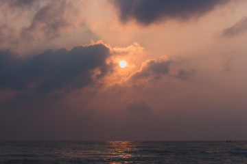 Set of images of sun and clouds