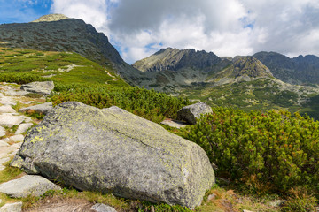Fototapeta premium mountain scene in Slovakian Tatras