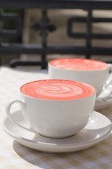 Photos in the color of the year 2019 Living Coral. Fashionable color.