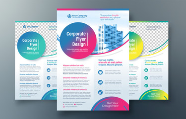 City Background Business Book Cover Design Template