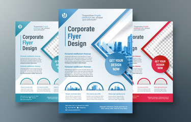 City Background Business Book Cover Design Template