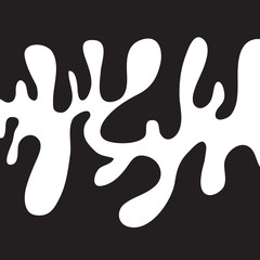 black and white abstract  liquid pattern. hand drawn style vector design illustrations.