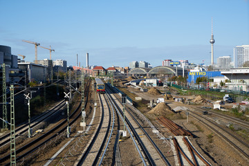 Baustelle rund um den Bahnhof Ostkreuz