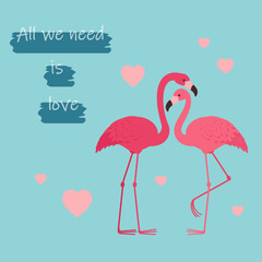 Obraz premium Valentine's Day greeting card template