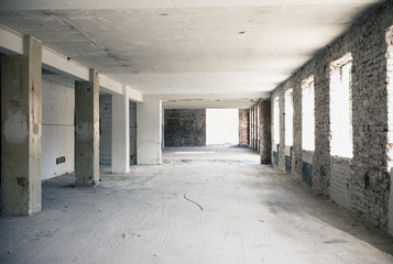 Inside view of the refurbishment of an old building