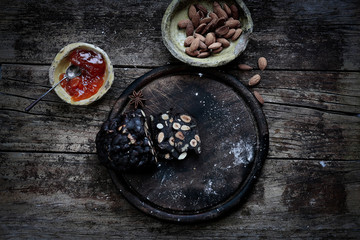 Gruppo   di dolci e tè 