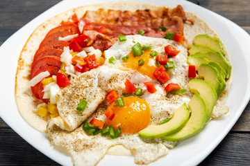 Huevos rancheros - eggs in the ranch