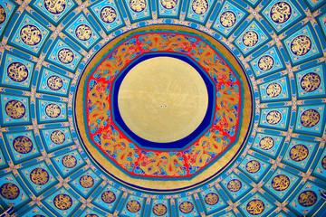 Chinese style painted dome