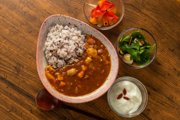 カレーライス　Curry and rice