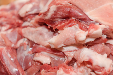 Background meat. Background meat. The texture of the meat. Fresh meat close up.