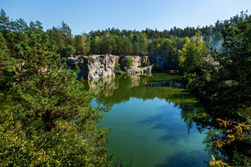 Fototapeta na wymiar Korostyshevsky granite quarry