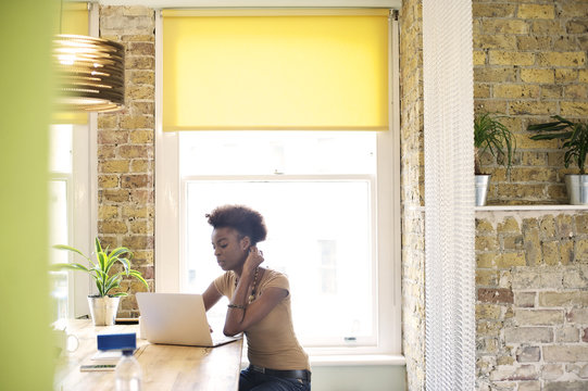 Young Professional Black Female Office Worker