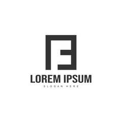 Initial letter logo template. Minimalist letter logo