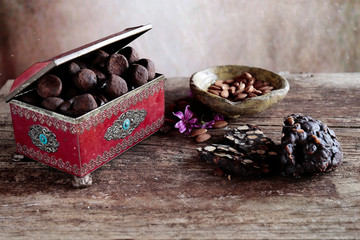 Gruppo   di dolci e tè 