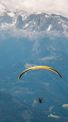 Smartphone HD wallpaper of beautiful alpine view with paraglider at Werfenweng - Salzburg - Austria