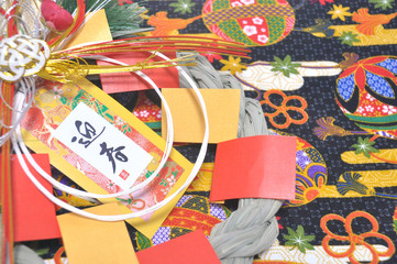 Decoration of straw rope