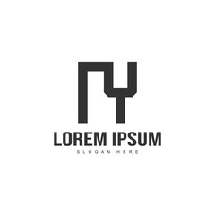 Obraz premium Initial letter logo template. Minimalist letter logo