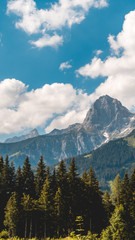 Smartphone HD wallpaper of beautiful alpine view near Saalfelden - Salzburg - Austria