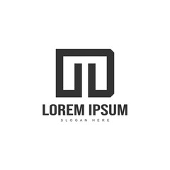 Obraz premium Initial letter logo template. Minimalist letter logo